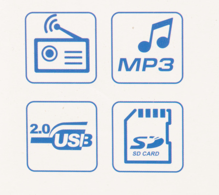 Радиоприемник портативный Hyundai H-PSR200 дерево коричневое/серебристый USB microSD