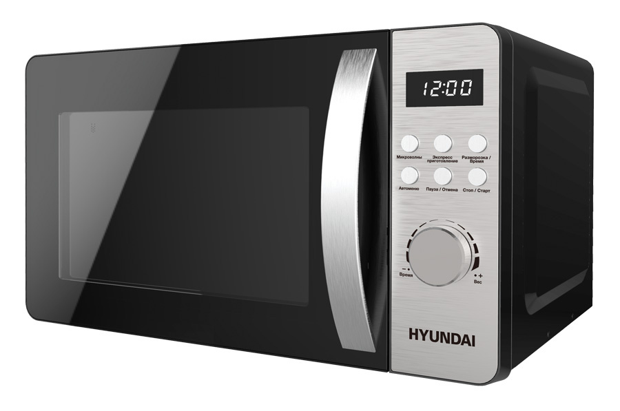 Микроволновая Печь Hyundai HYM-D2071 20л. 700Вт черный/серебристый
