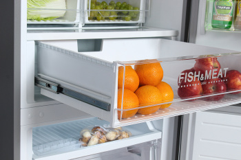 Холодильник Hyundai CC4553F 2-хкамерн. черная сталь (двухкамерный)