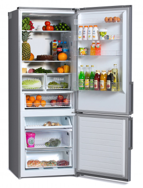 Холодильник Hyundai CC4553F 2-хкамерн. черная сталь (двухкамерный)