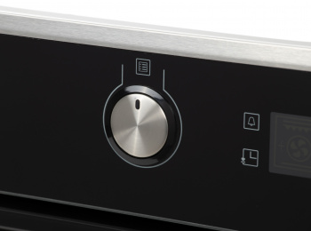 Духовой шкаф Электрический Hyundai HEO 6648 IX черный/серебристый