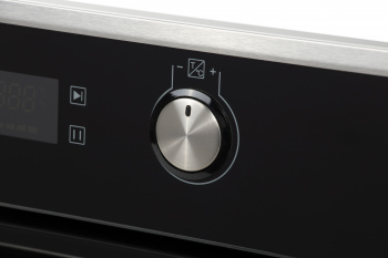 Духовой шкаф Электрический Hyundai HEO 6648 IX черный/серебристый